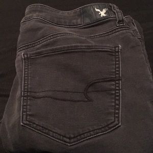 Faded black and gray American Eagle jeggings!
